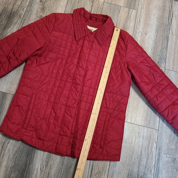 Red Quilted Windbreaker Jacket - Picture 4 of 7